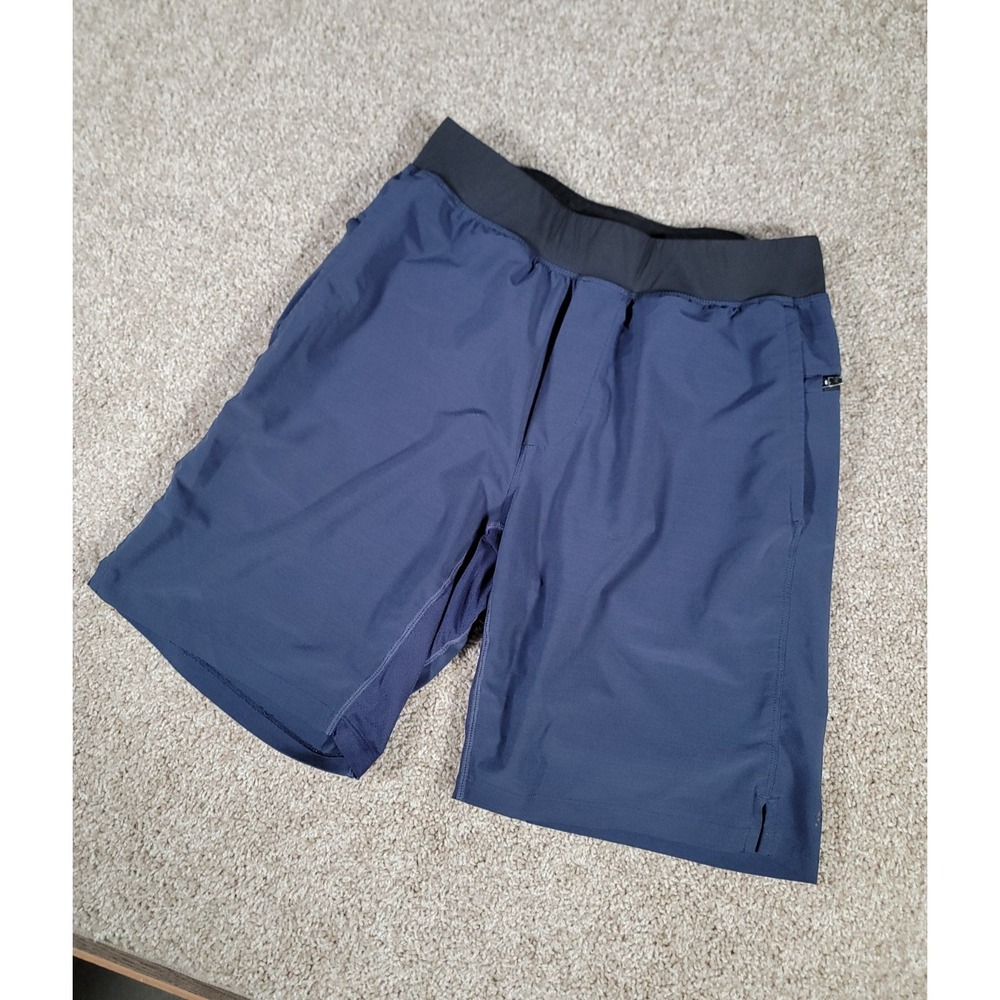 Fabletics Shorts Mens Small Navy Blue No Liner Running Training 9" Inseam Gym